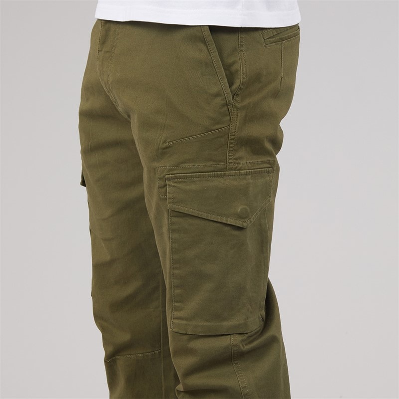 THREADBARE Pantalons Cargo de combat Homme Khaki - Image 3
