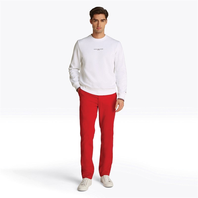 Tommy Hilfiger Heren Pullover Sweatshirt Wit - Afbeelding 3