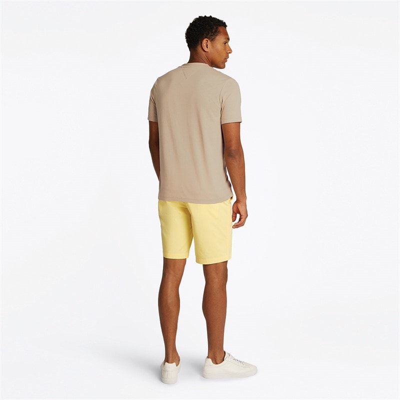 Tommy Hilfiger Heren Flag Box T Shirt Sandalwood - Afbeelding 4