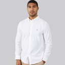 Tommy Hilfiger Chemise à manches longues Flex Dobby Homme Blanc