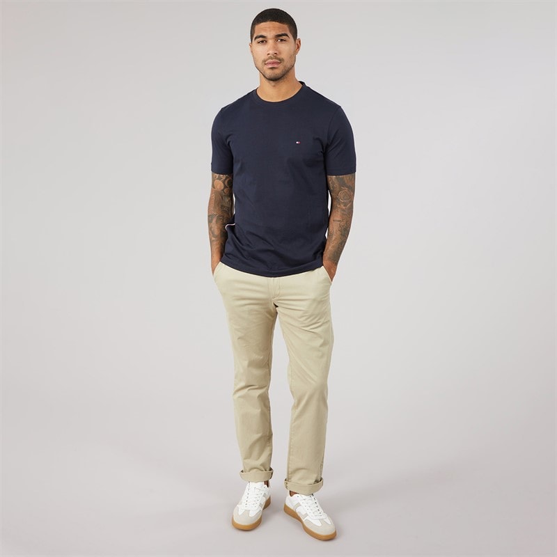 Tommy Hilfiger T-shirt Global Rayures Homme Desert Sky - Image 4