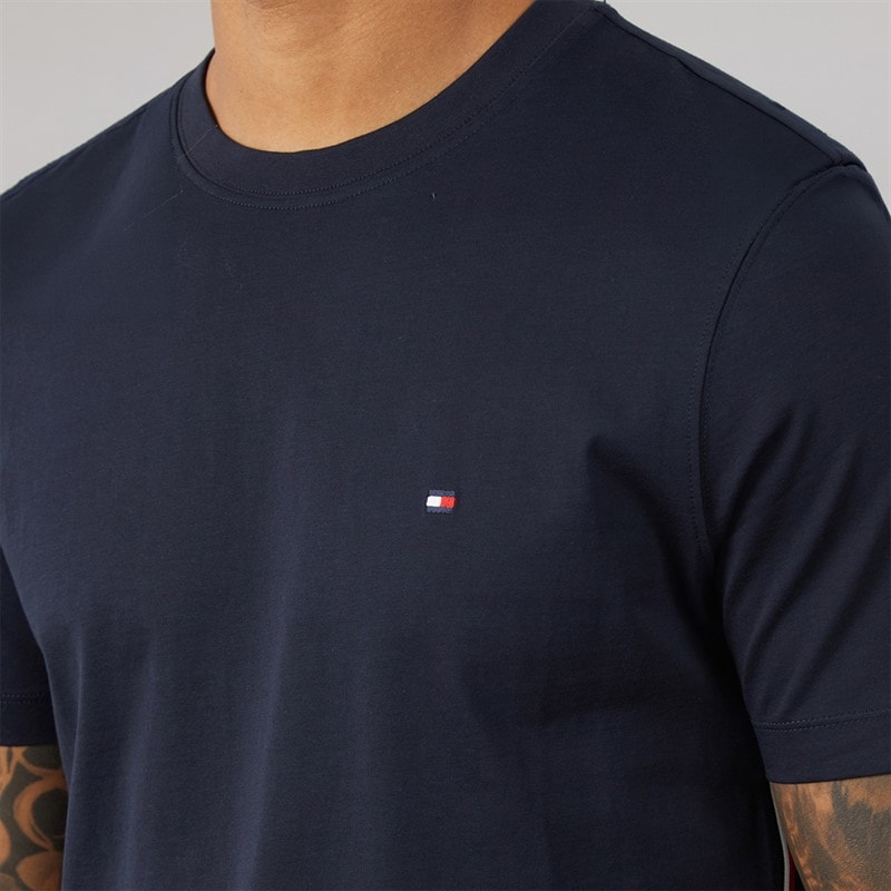 Tommy Hilfiger T-shirt Global Rayures Homme Desert Sky - Image 5
