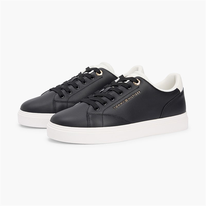 Tommy Hilfiger Kobiece cupsole sneakersy dla niej kolor Black/Ecru – zdjęcie  2