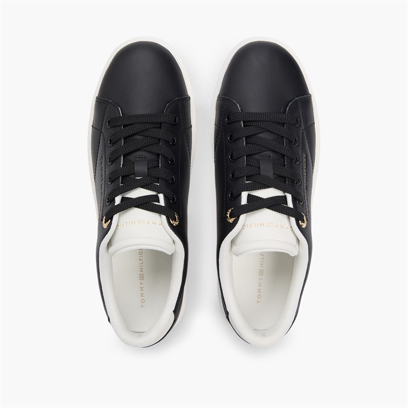 Tommy Hilfiger Kobiece cupsole sneakersy dla niej kolor Black/Ecru – zdjęcie  4
