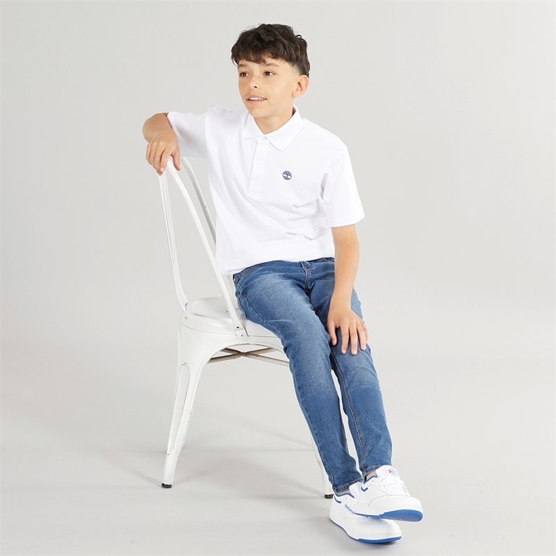 Timberland Polo Garçon Blanc - Image 3