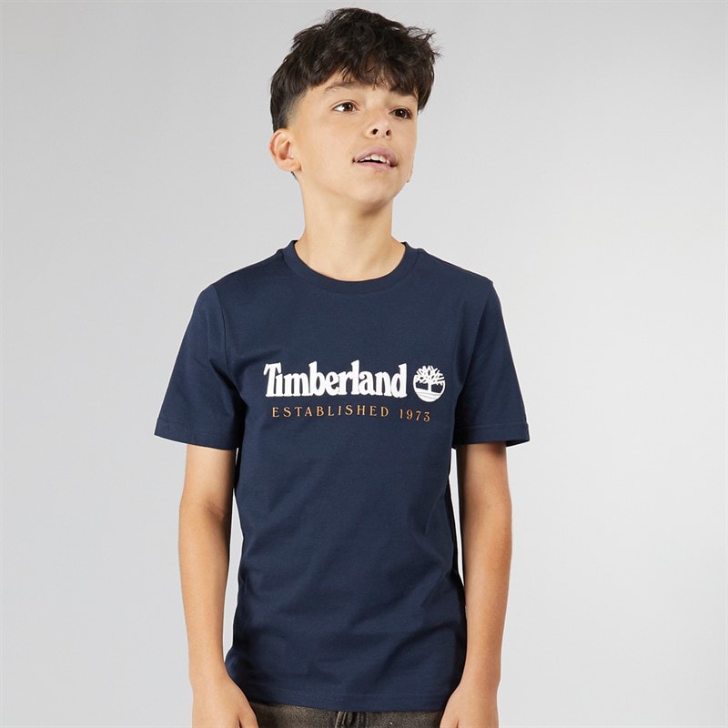 Timberland Jongens T-shirt korte mouw Nacht - Afbeelding 1