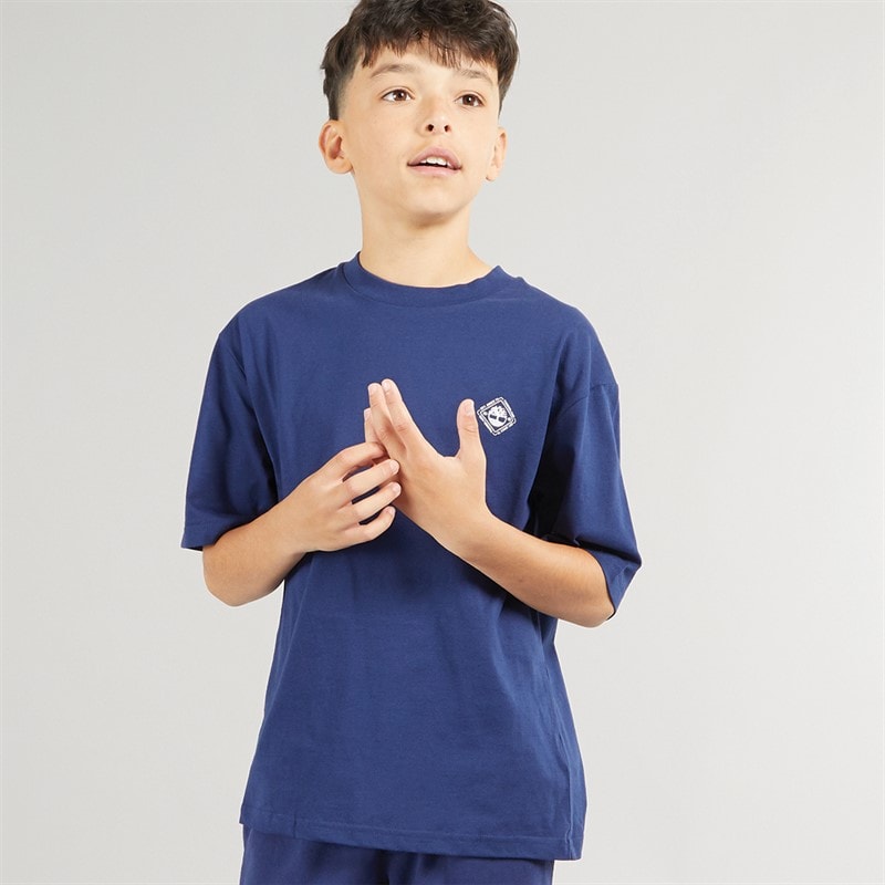 Timberland Jongens T-shirt Korte Mouw Medieval Blue - Afbeelding 1