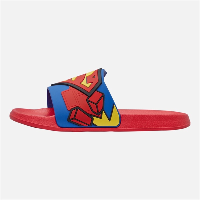 Superman z logo klapki dla chłopca kolor Czerwony/Multi – zdjęcie  2