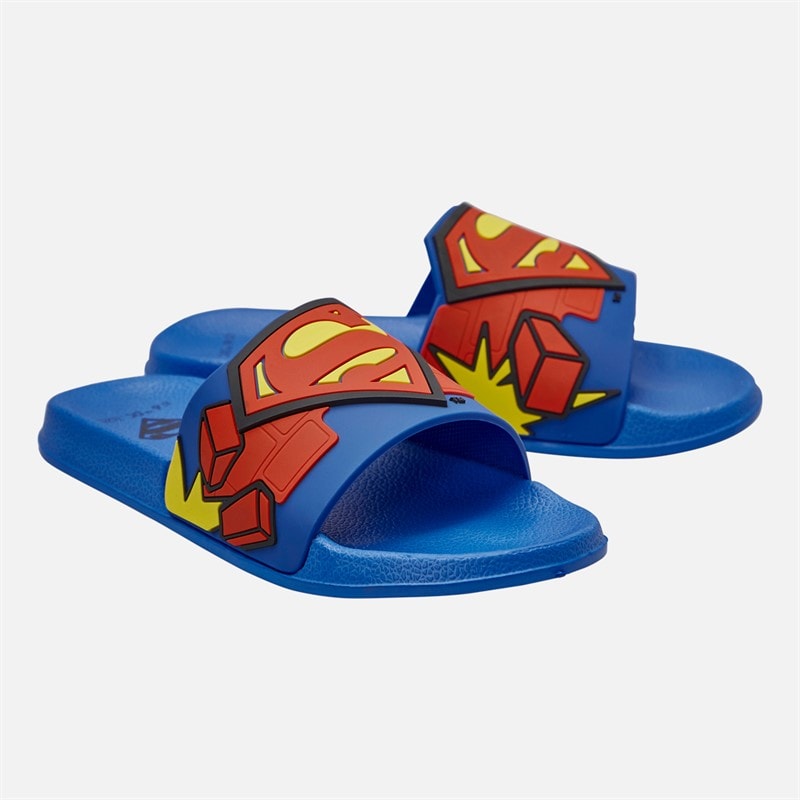 Superman Tongs logo Garçon Bleu/Multi