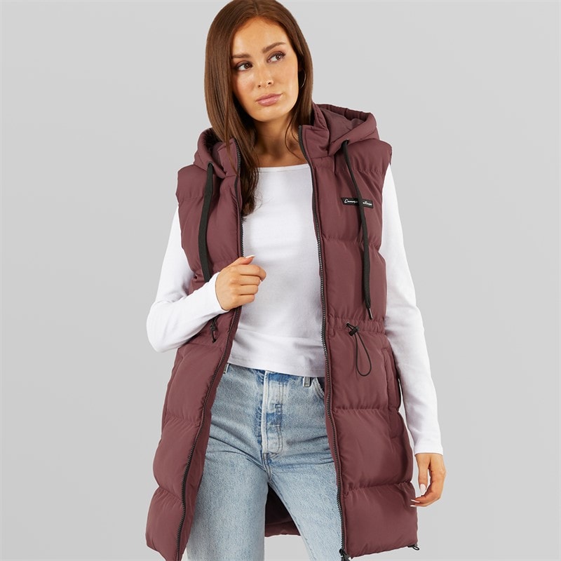 L'amore Couture Dames Starlight Bodywarmer Bourgondië