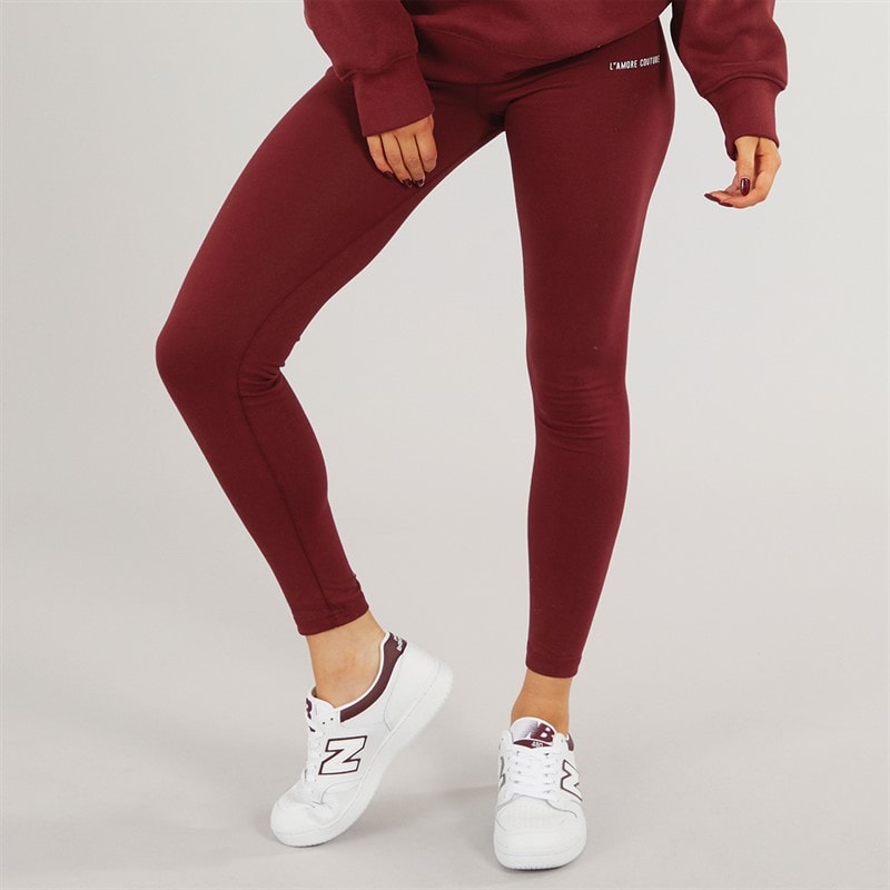 L'amore Couture Leggings Ryleigh Femme Bourgogne - Image 1