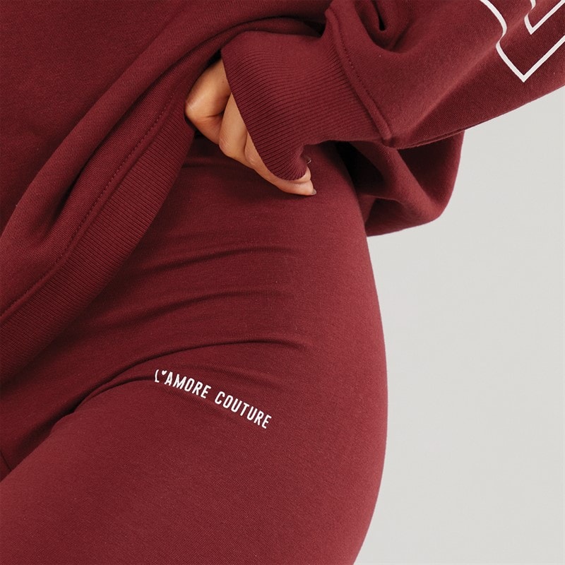 L'amore Couture Leggings Ryleigh Femme Bourgogne - Image 3
