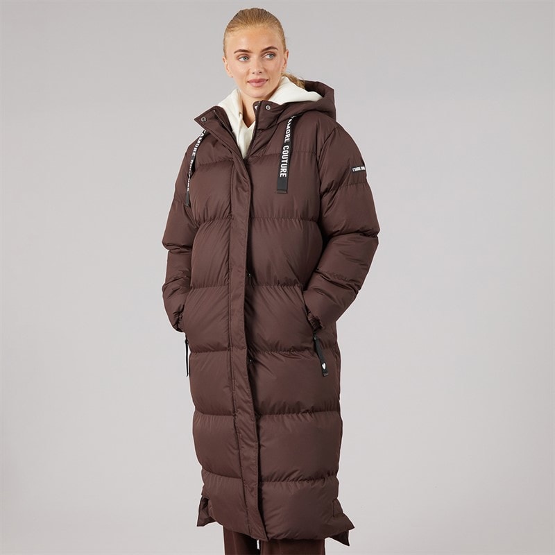 L'amore Couture Veste Longue Imperméable Bloomingdale Femme Chocolat - Image 3