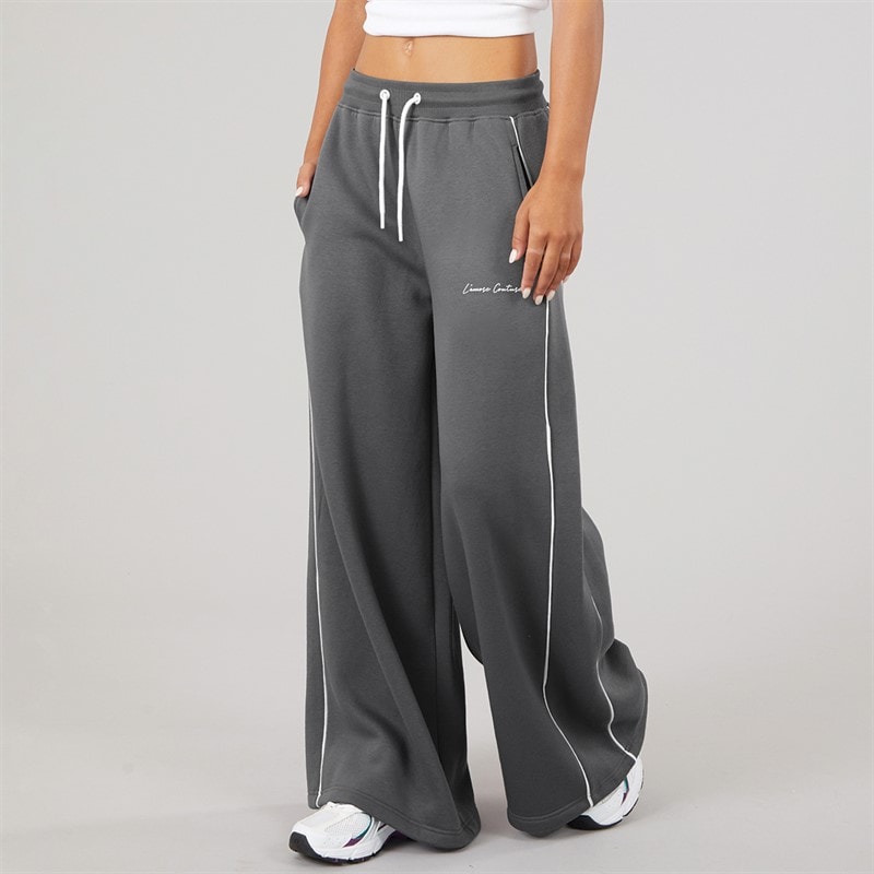 L'amore Couture Jogging Femme Lira Jambe Large Charcoal