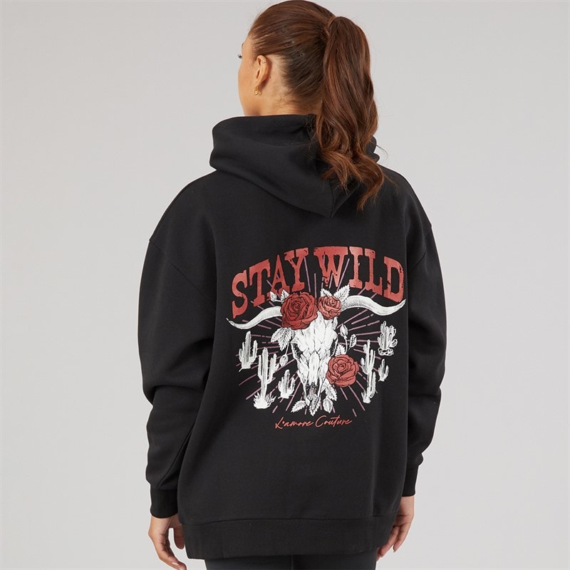 L'amore Couture Dames Soraya Hoodie Zwart - Afbeelding 3