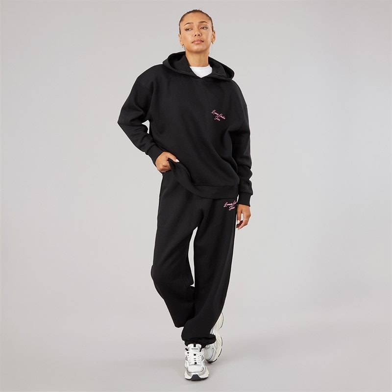 L'amore Couture Dames Feel Good Club Hoodie En Joggingbroek Trainingspak Zwart - Afbeelding 2