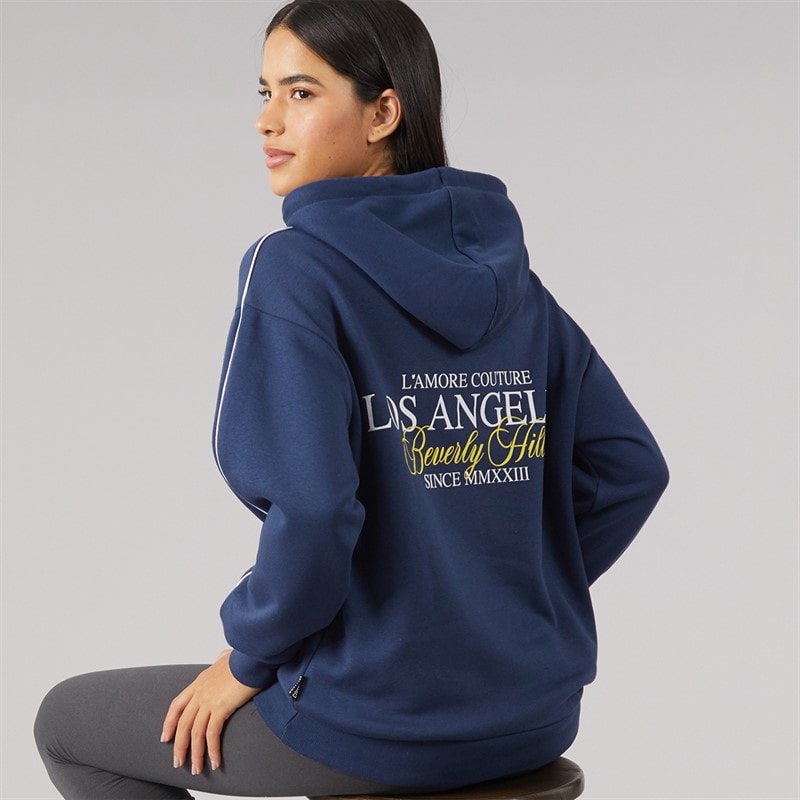 L'amore Couture Dames Waverley Hoodie Marineblauw - Afbeelding 1