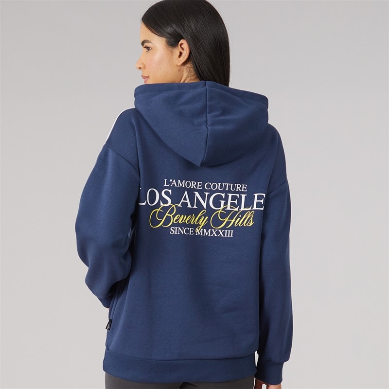 L'amore Couture Dames Waverley Hoodie Marineblauw - Afbeelding 3