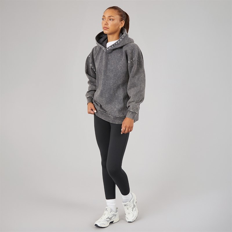 L'amore Couture Dames Lorien Hoodie Charcoal - Afbeelding 4