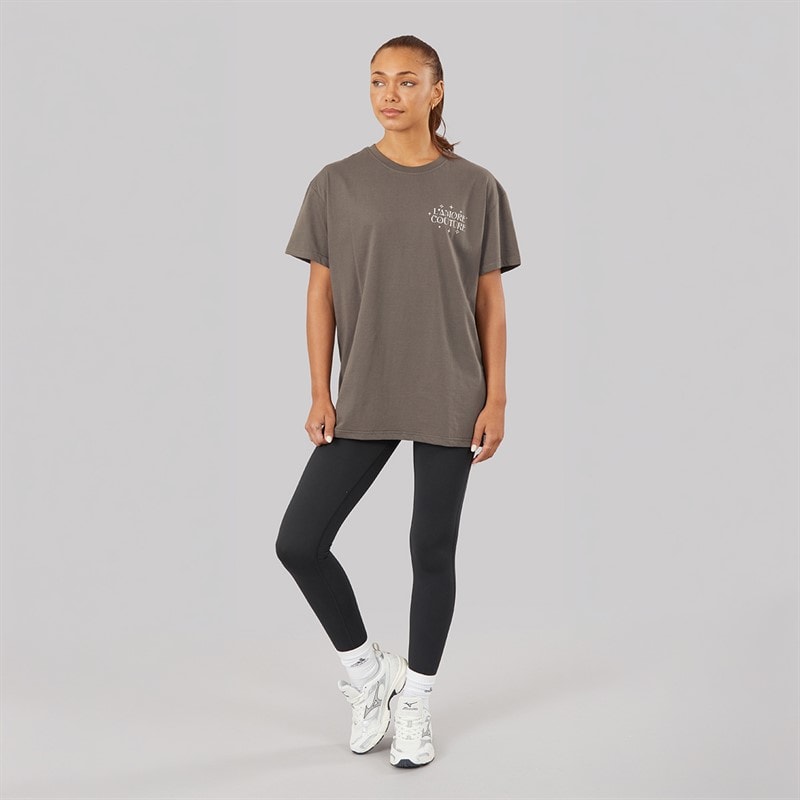 L'amore Couture T-shirt oversize Juniper Femme Charcoal - Image 4