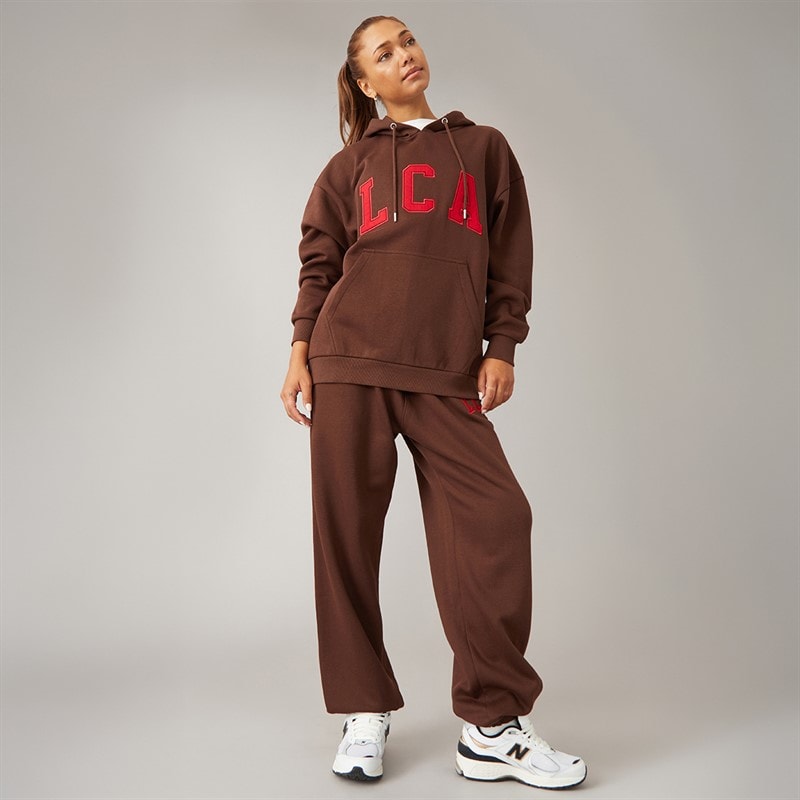 L'amore Couture Ensemble de Survêtement à Capuche et pantalon de jogging LC Athletic Femme Brun - Image 3