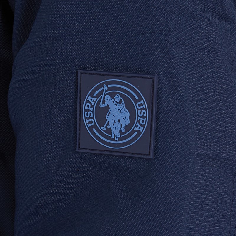 U.S. POLO ASSN. U.S. koszulka polo ASSN. kurtka parka z kapturem dla chłopca kolor granatowy – zdjęcie  5