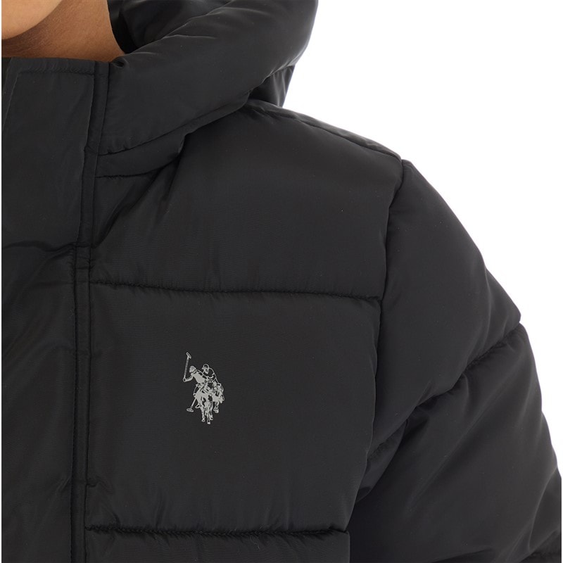 U.S. POLO ASSN. Jongens Zware Pufferjas Zwart - Afbeelding 3