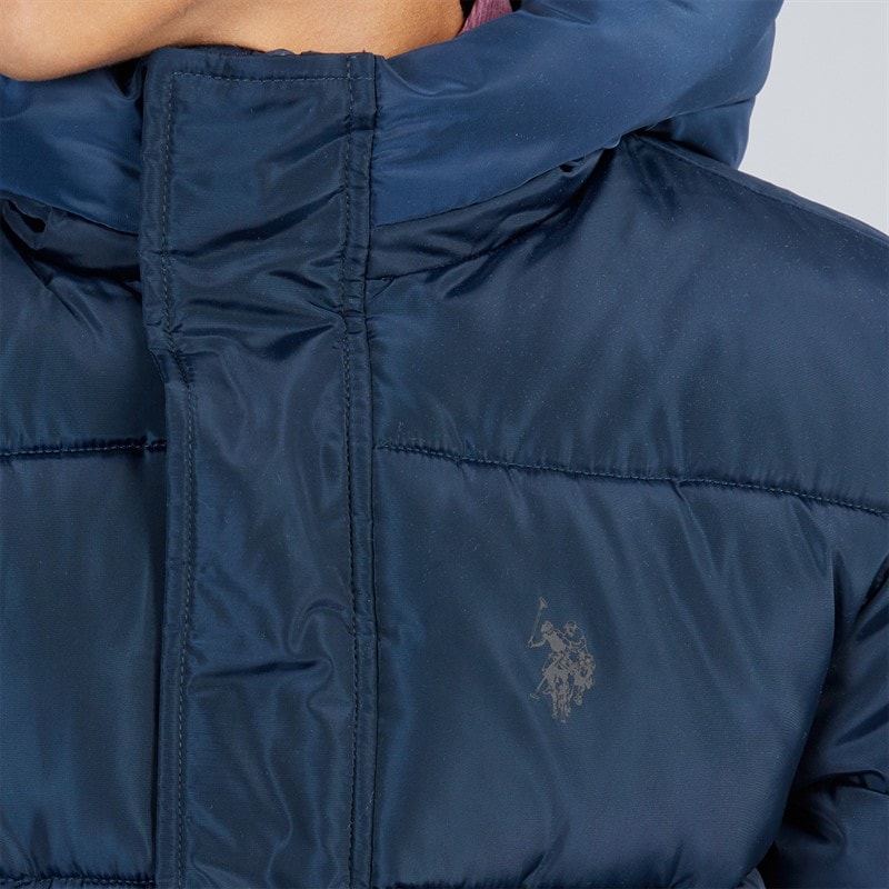 U.S. POLO ASSN. Chłopięce Heavy Puchowe Niebieski – zdjęcie  5