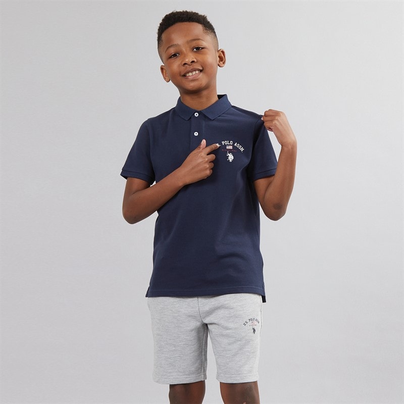 U.S. POLO ASSN. Jongens Sport Graphic Set Blauw - Afbeelding 1