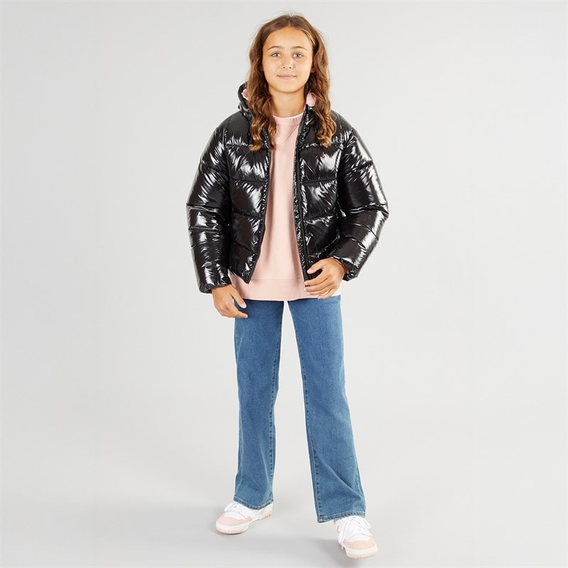 U.S. POLO ASSN. Meisjes Puffer Jas Zwart - Afbeelding 4