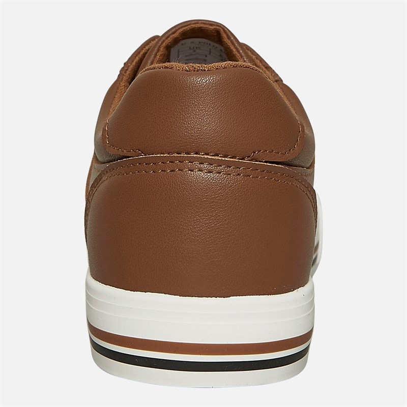 U.S. POLO ASSN. Heren Bobby PU Sneakers Tan / Marine PU - Afbeelding 3