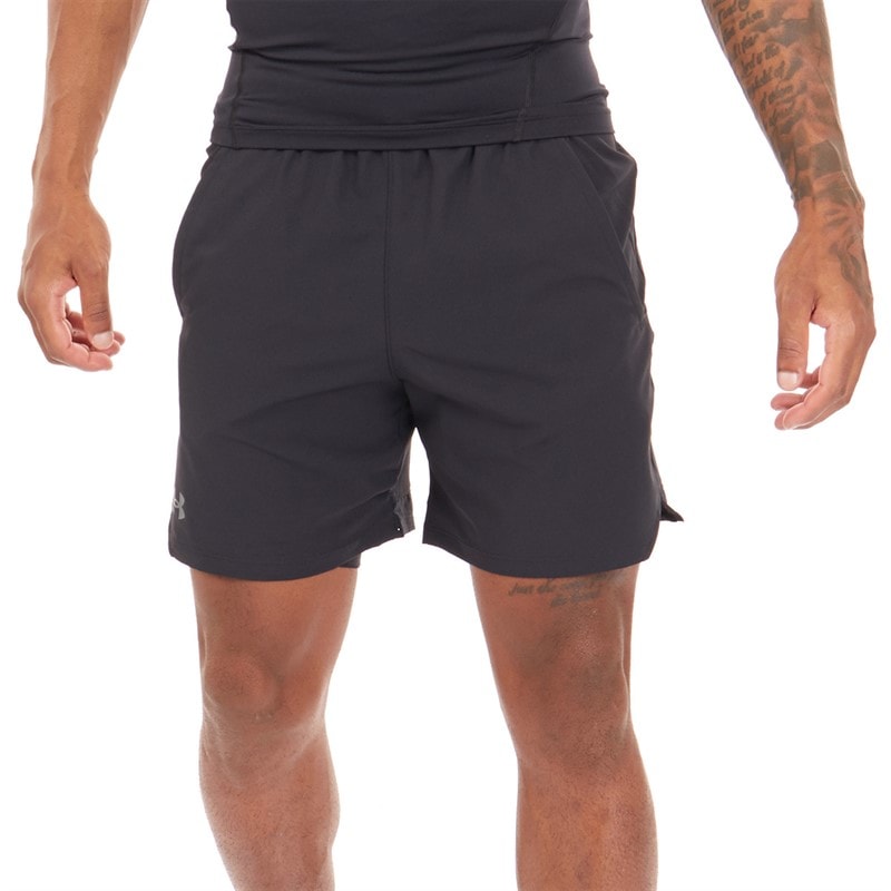 Under Armour Heren UA Vanish Woven 6 Inch Shorts Zwart/Zwartgrijs - Afbeelding 1