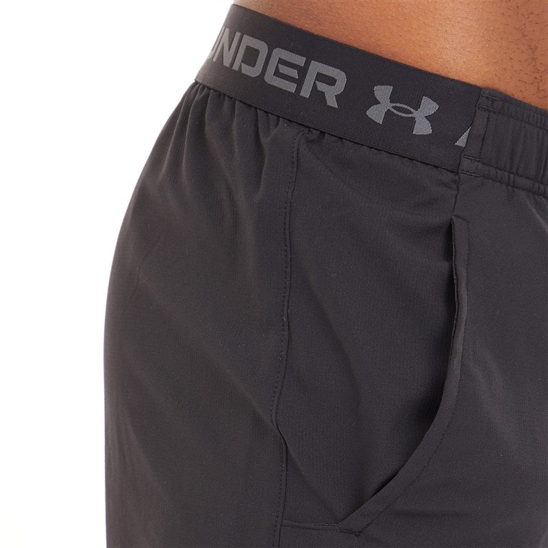 Under Armour Heren UA Vanish Woven 6 Inch Shorts Zwart/Zwartgrijs - Afbeelding 3