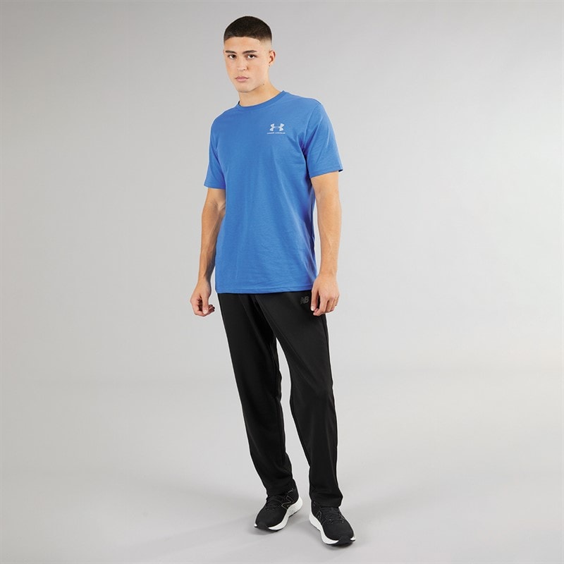 Under Armour T-shirt Sportstyle z krótkim rękawem i z logo na lewej piersi dla niego kolor atlantycki niebieski/spokojny niebieski – zdjęcie  3