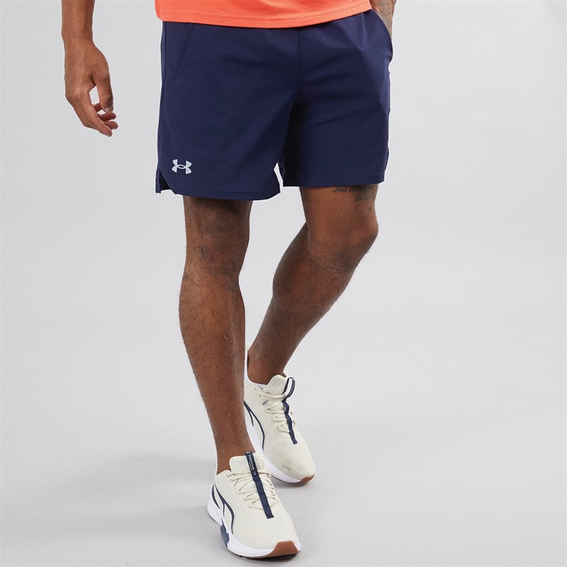Under Armour Heren UA Vanish Woven 6 Inch Sportperformance shorts Marine - Afbeelding 1