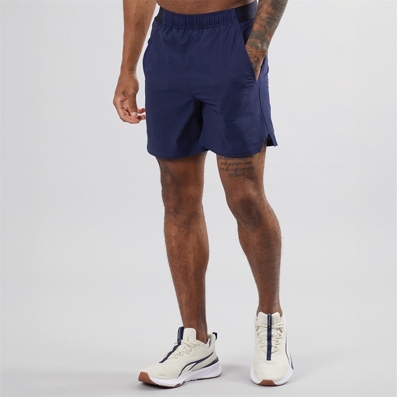 Under Armour Heren UA Vanish Woven 6 Inch Sportperformance shorts Marine - Afbeelding 2
