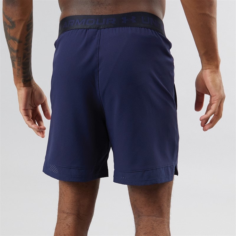 Under Armour Heren UA Vanish Woven 6 Inch Sportperformance shorts Marine - Afbeelding 3