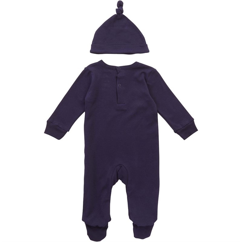 DKNY Jeans Jongens pyjamapak met knoopmuts set Navy - Afbeelding 2