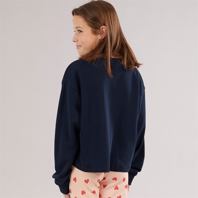 Vero Moda Meisjes Linsey Sweatshirt Navy Blazer The Bestie Club - Afbeelding 2