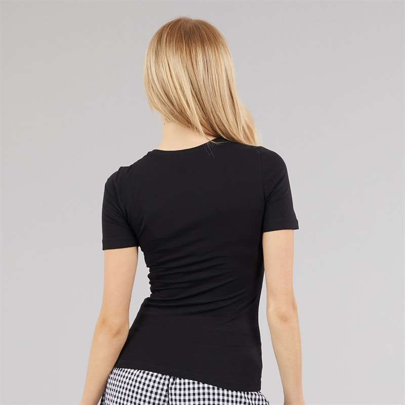Vero Moda Dames Lulu T-shirt Zwart - Afbeelding 2