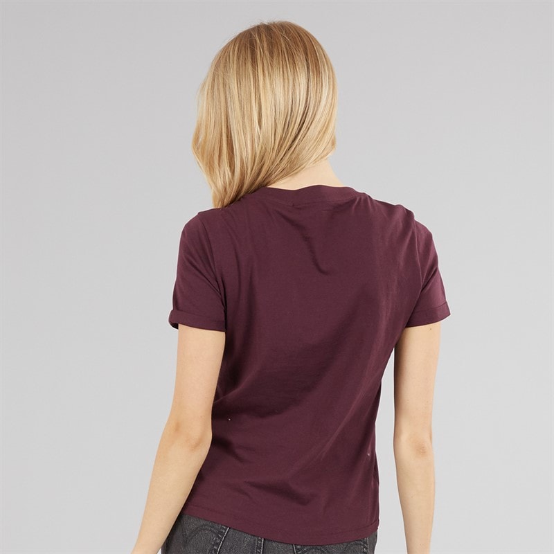 Vero Moda Paula T-shirt dla niej kolor Wine Tasting – zdjęcie  2