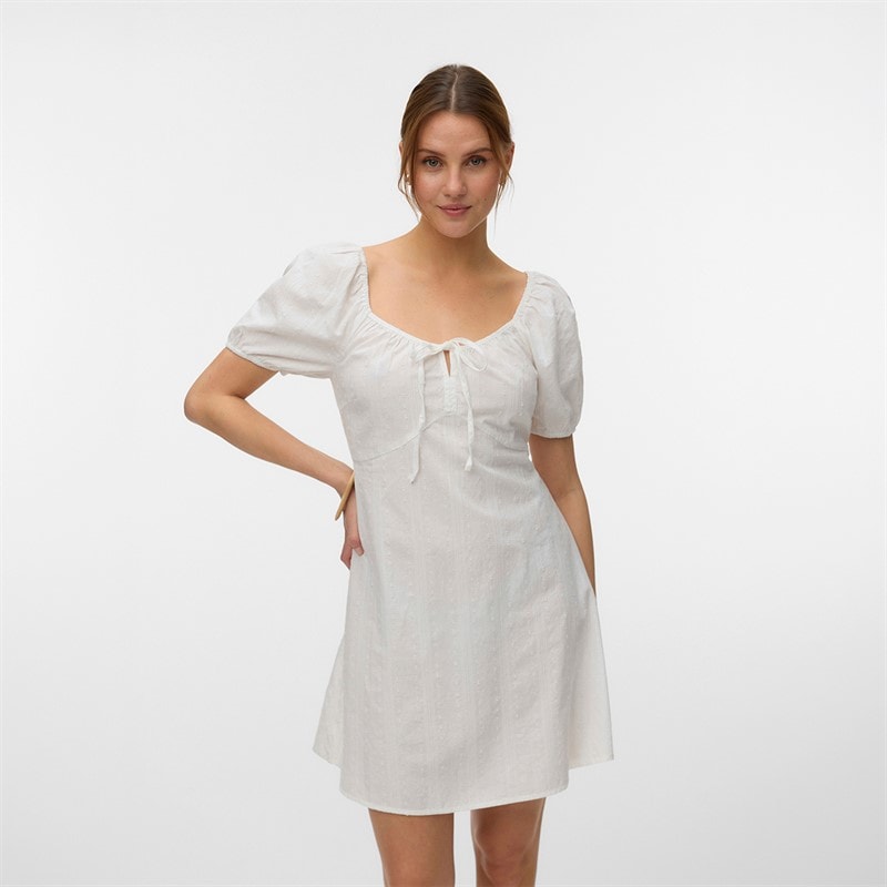 Vero Moda Damen Jutty Kleid Snow White