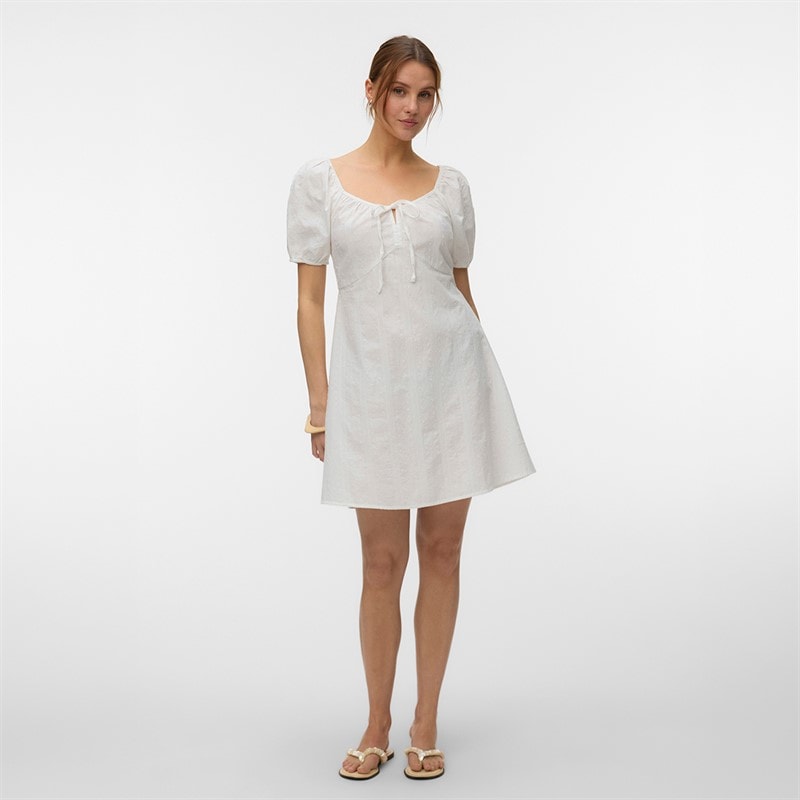Vero Moda Damen Jutty Kleid Snow White - Bild 4