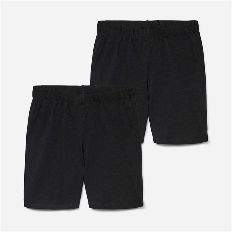 Vero Moda Pacquet Double shorts cyclistes longs Femme Noir