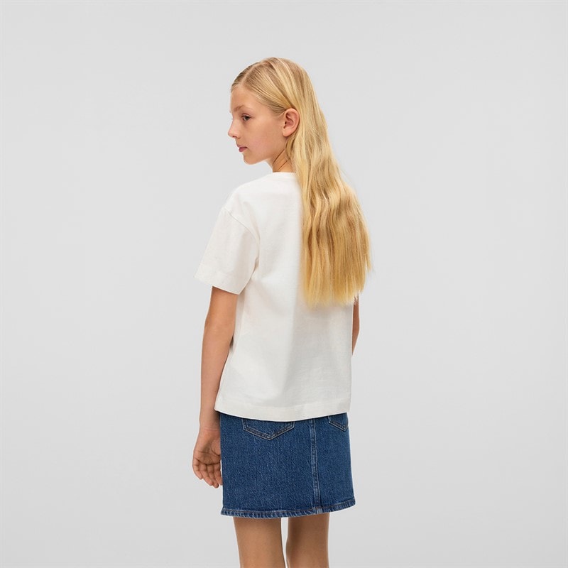 Vero Moda T-shirt Fille Palma Mette Blanc Neige - Image 2