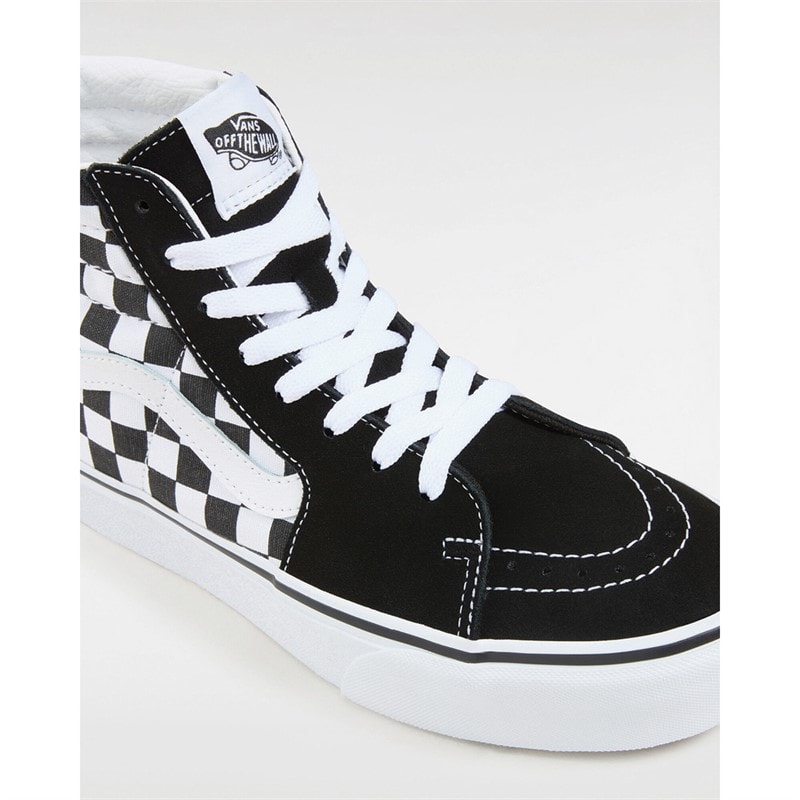 Vans Sk8-Hi Platform 2 Schaakbord Sneakers Schaakbord/Echt Wit - Afbeelding 4