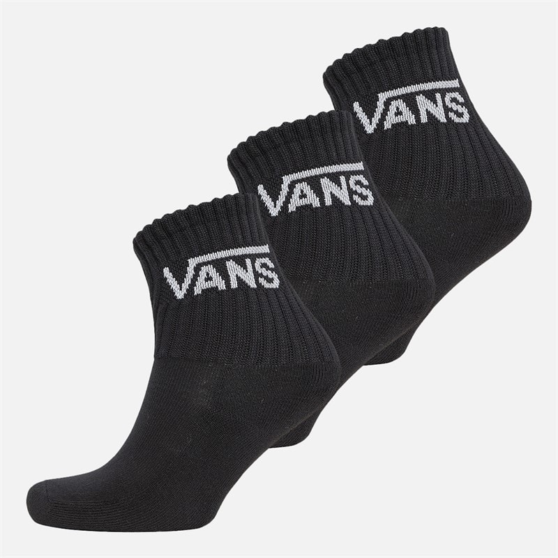 Vans Kinderen Klassiek Drie Pak Enkel Sokken Zwart - Afbeelding 1