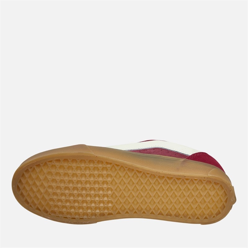 Vans Heren Knu Skool Sneakers Donker Rood/Gum - Afbeelding 2