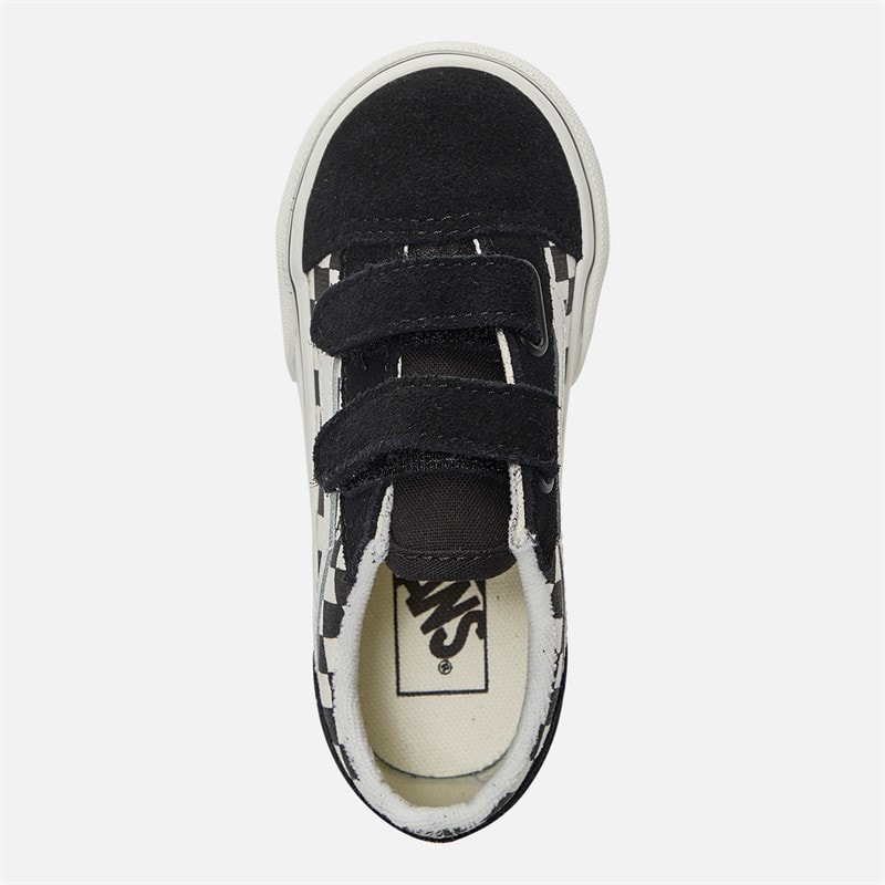 Vans sneakersy niemowlęce Old Skool na rzepy kolor Czarny – zdjęcie  4