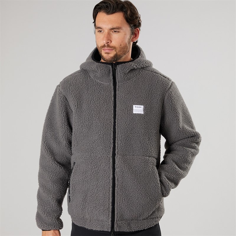 Resteröds Veste à Capuche en Polaire Homme Gris - Image 3